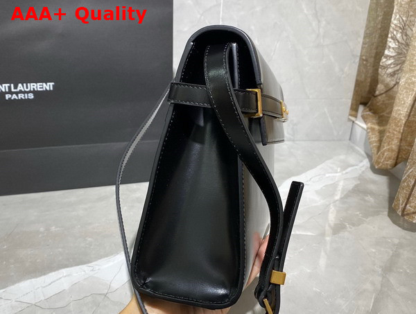 Saint Laurent Manhattan Shoulder Bag in Black Box Saint Laurent Leather Replica