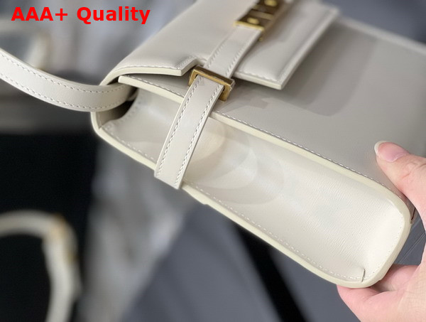 Saint Laurent Manhattan Small Shoulder Bag in Box Saint Laurent Leather Blanc Vintage Replica