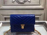 Saint Laurent Medium High School Bag in Blue Lambskin for Sale