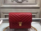 Saint Laurent Medium High School Bag in Red Lambskin Chevron Details for Sale