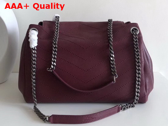 Saint Laurent Medium Nolita Bag in Burgundy Vintage Leather Replica