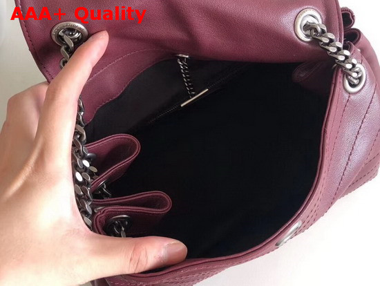 Saint Laurent Medium Nolita Bag in Burgundy Vintage Leather Replica