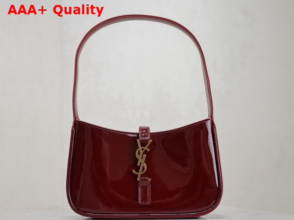 Saint Laurent Mini Le 5 A 7 in Patent Leather Grenade Replica