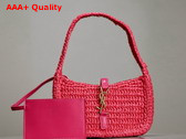 Saint Laurent Mini Le 5 A 7 in Rose Raffia Replica