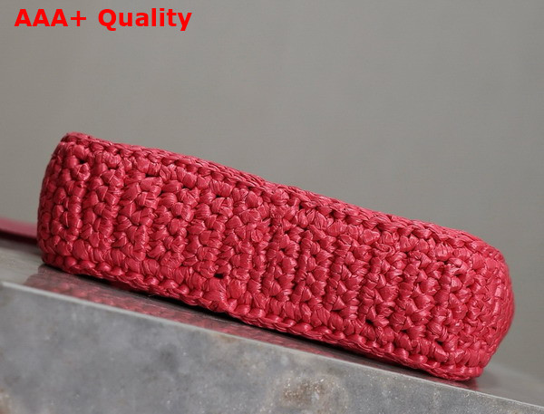 Saint Laurent Mini Le 5 A 7 in Rose Raffia Replica