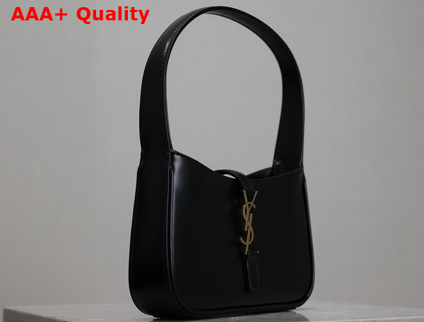 Saint Laurent Mini Le 5 A 7 in Smooth Leather Black Replica