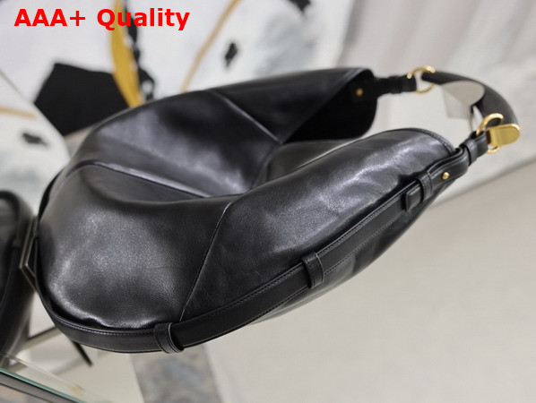 Saint Laurent Mombasa Large in Leather Black Replica