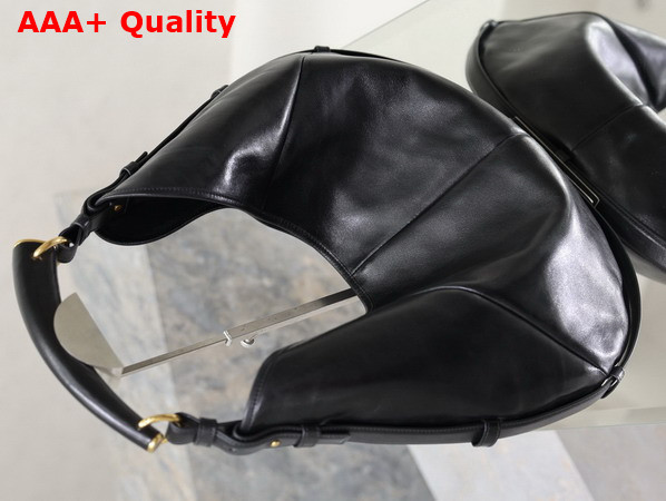 Saint Laurent Mombasa Large in Leather Black Replica