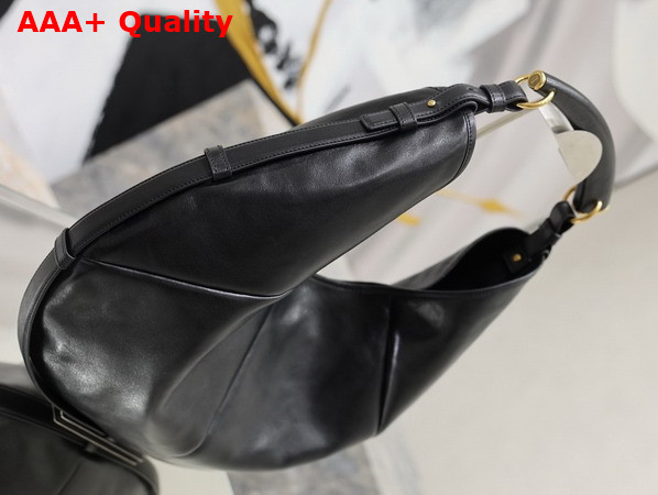 Saint Laurent Mombasa Large in Leather Black Replica