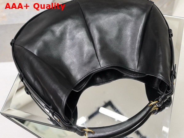 Saint Laurent Mombasa Large in Leather Black Replica