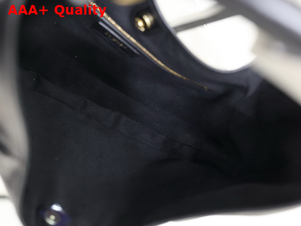 Saint Laurent Mombasa Large in Leather Black Replica