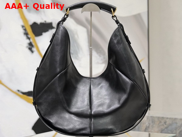 Saint Laurent Mombasa Large in Leather Black Replica