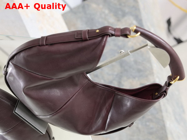 Saint Laurent Mombasa Large in Leather Rouge Cabernet Replica