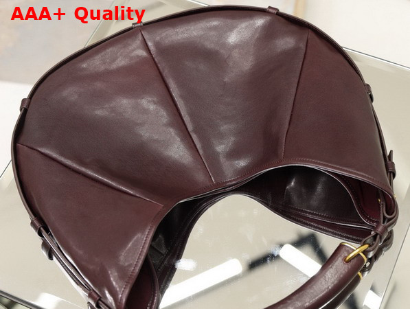 Saint Laurent Mombasa Large in Leather Rouge Cabernet Replica