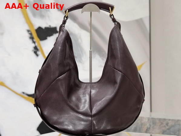 Saint Laurent Mombasa Large in Leather Rouge Cabernet Replica