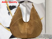 Saint Laurent Mombasa Large in Suede Caramel Cognac Replica