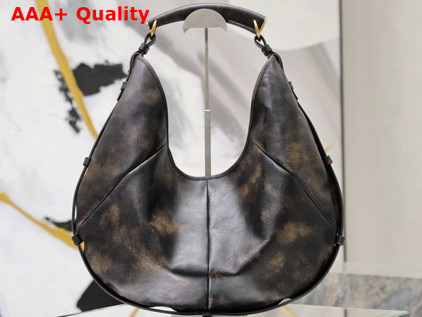 Saint Laurent Mombasa Large in Vintage Leather Dark Oak Replica