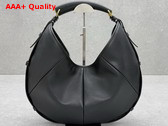 Saint Laurent Mombasa Medium Hobo Bag in Black Leather Replica