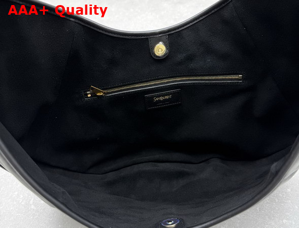 Saint Laurent Mombasa Medium Hobo Bag in Black Leather Replica