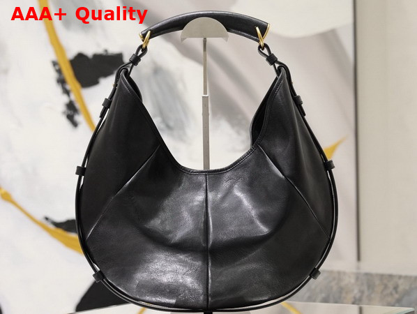 Saint Laurent Mombasa Medium in Leather Black Replica