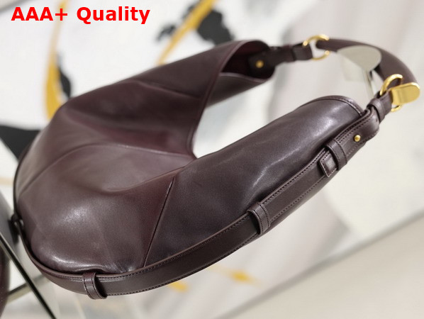 Saint Laurent Mombasa Medium in Leather Rouge Cabernet Replica