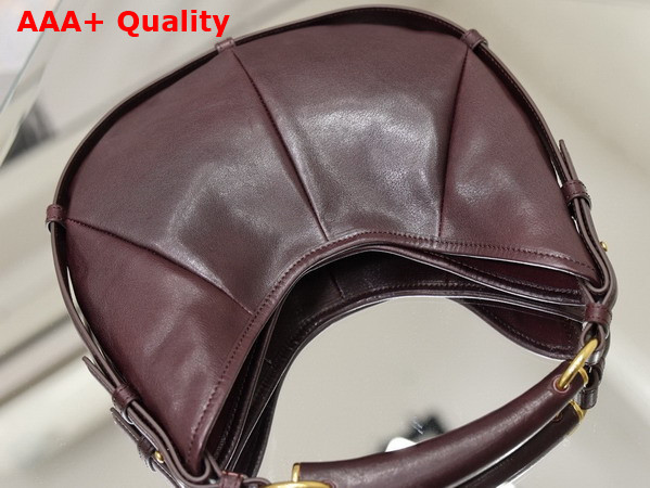 Saint Laurent Mombasa Medium in Leather Rouge Cabernet Replica