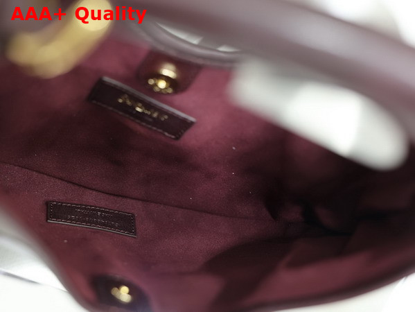 Saint Laurent Mombasa Medium in Leather Rouge Cabernet Replica
