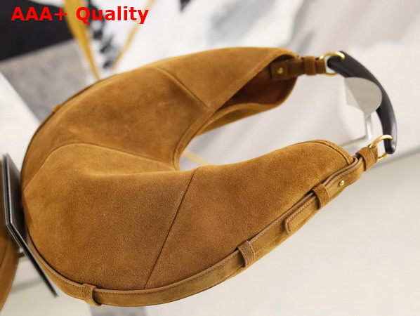 Saint Laurent Mombasa Medium in Suede Caramel Cognac Replica