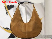 Saint Laurent Mombasa Medium in Suede Caramel Cognac Replica
