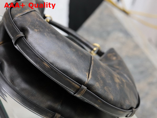Saint Laurent Mombasa Medium in Vintage Leather Dark Oak Replica