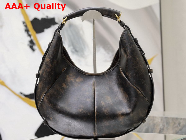 Saint Laurent Mombasa Medium in Vintage Leather Dark Oak Replica