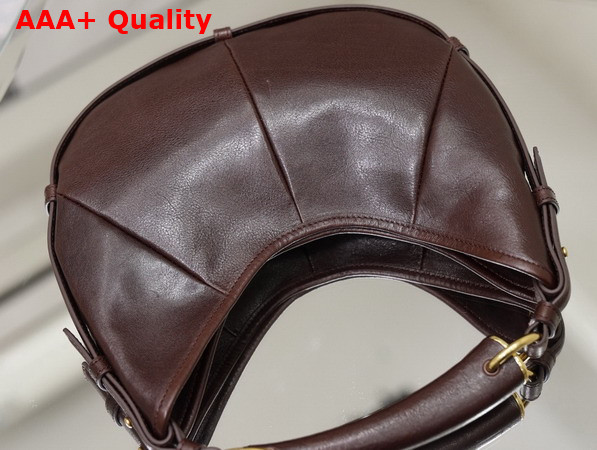 Saint Laurent Mombasa Small in Leather Rouge Cabernet Replica