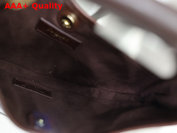 Saint Laurent Mombasa Small in Leather Rouge Cabernet Replica