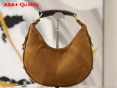 Saint Laurent Mombasa Small in Suede Caramel Cognac Replica