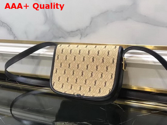 Saint Laurent Monogram All Over Satchel in Beige Canvas Replica