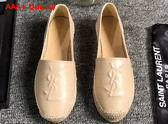 Saint Laurent Monogram Espadrilles in Powder Lambskin Replica