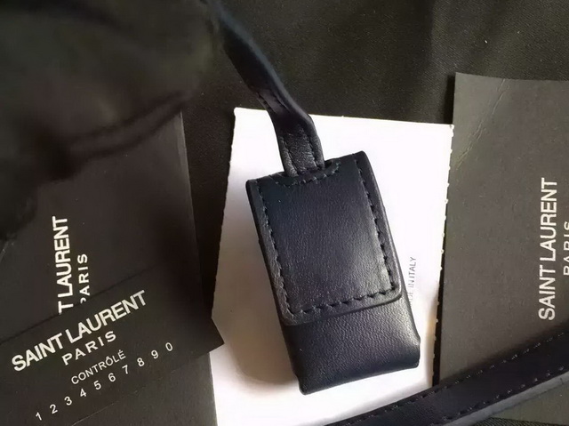 Saint Laurent Nano Sac De Jour Bag in Dark Blue Leather for Sale
