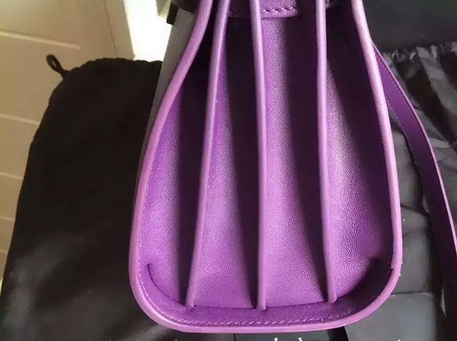 Saint Laurent Nano Sac De Jour Bag in Purple Leather for Sale