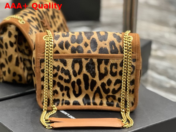 Saint Laurent Niki Baby Bag in Leopard Pony Replica