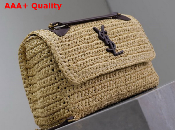 Saint Laurent Niki Baby Bag in Naturel Raffia Replica