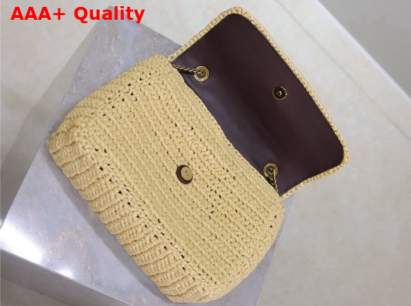 Saint Laurent Niki Baby Bag in Naturel Raffia Replica