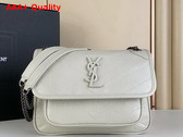 Saint Laurent Niki Baby Flap Bag in Blanc Vintage Calf Leather Replica