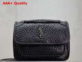 Saint Laurent Niki Baby in Black Grained Lambskin Replica