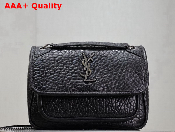 Saint Laurent Niki Baby in Black Grained Lambskin Replica