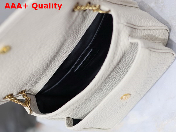 Saint Laurent Niki Baby in Blanc Vintage Grained Lambskin Replica