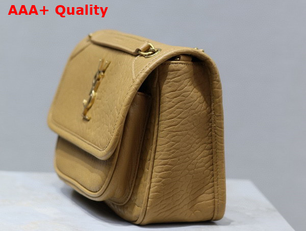 Saint Laurent Niki Baby in Dark Cork Grained Lambskin Replica