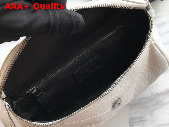 Saint Laurent Niki Body Bag in Blanc Crinkled Vintage Leather Replica