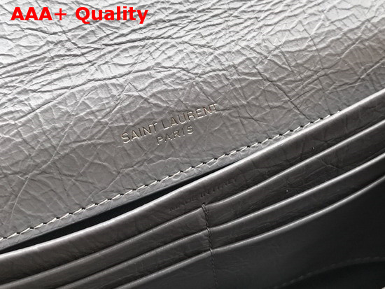 Saint Laurent Niki Large Wallet Storm Crinkled Vintage Leather Replica