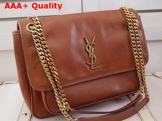 Saint Laurent Niki Large in Brown Leather Replica