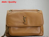 Saint Laurent Niki Large in Grained Lambskin Dark Cork Replica